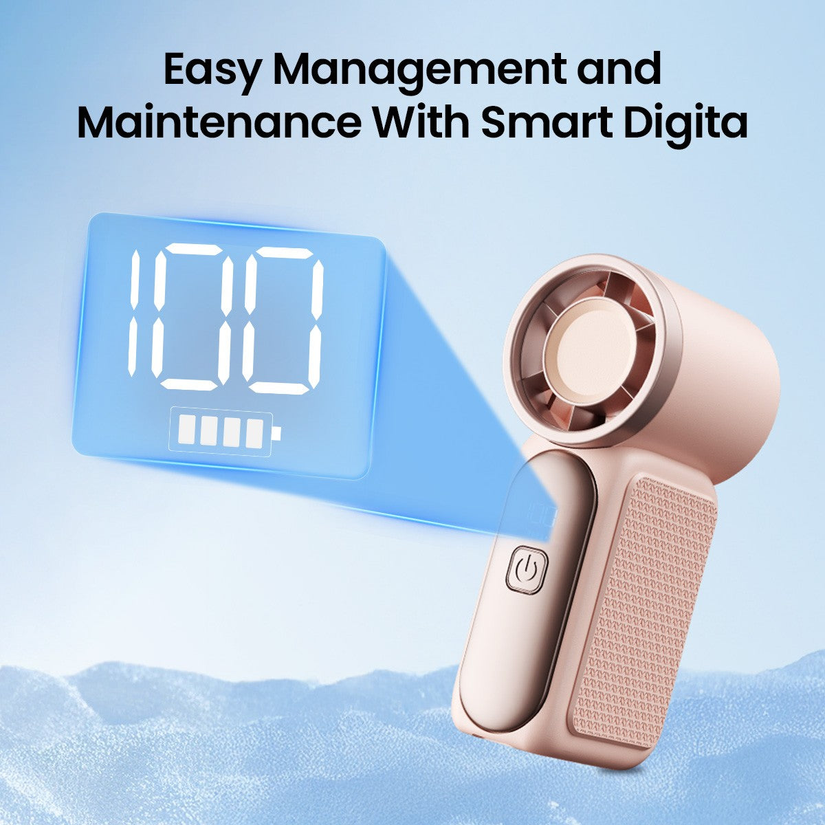 GAIATOP Mini Portable Fan Powerful Trubo Rechargeable Bladeless Fans Ultra-quiet Personal Hand Fan Small Pocket Hand-held Fan