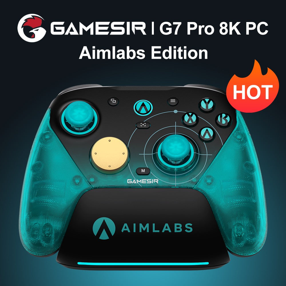 GameSir G7 Pro 8k PC Aimlabs Edition Wireless Controller for FPS Esport Gaming with Motion Control Hall Trigger TMR Strick Gen-2