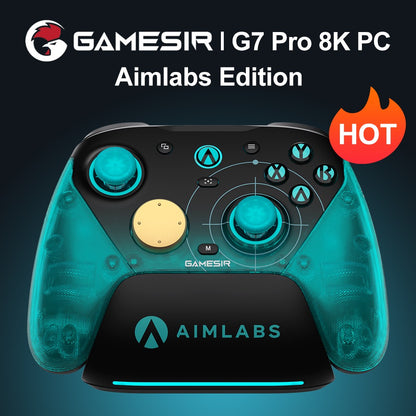 GameSir G7 Pro 8k PC Aimlabs Edition Wireless Controller for FPS Esport Gaming with Motion Control Hall Trigger TMR Strick Gen-2