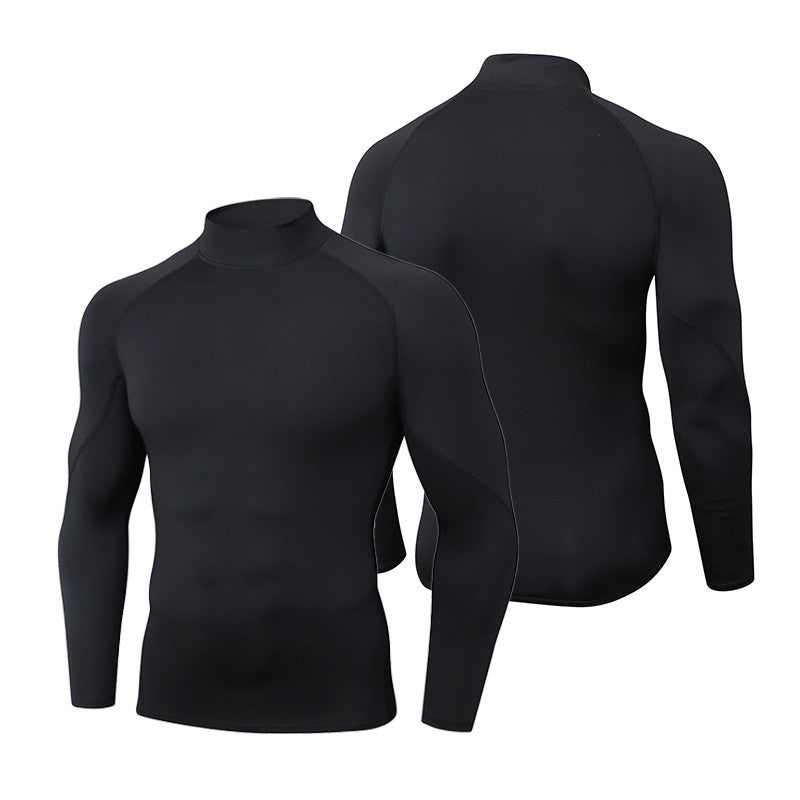 Winter Man Compression Shirt Cycling Clothing Warmth Shirt Warm Bottoming Shirt Men Compression T-Shirt Gym Sportswear