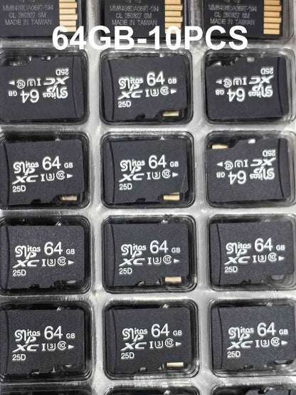 CeaMere 10 unidades Cartões de Memória SD TF 128 MB-256 GB U3 Classe 10 Alta Velocidade Combo para Smartphone Tablet Laptop Câmera de Ação Drone Vigilância