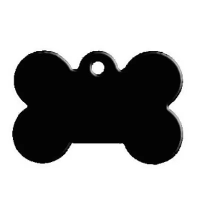 Aluminum Alloy Pet ID Tags 10Pcs Bone Shaped Blank Engraved Dog Cat Name Phone Number Identification Card Tags
