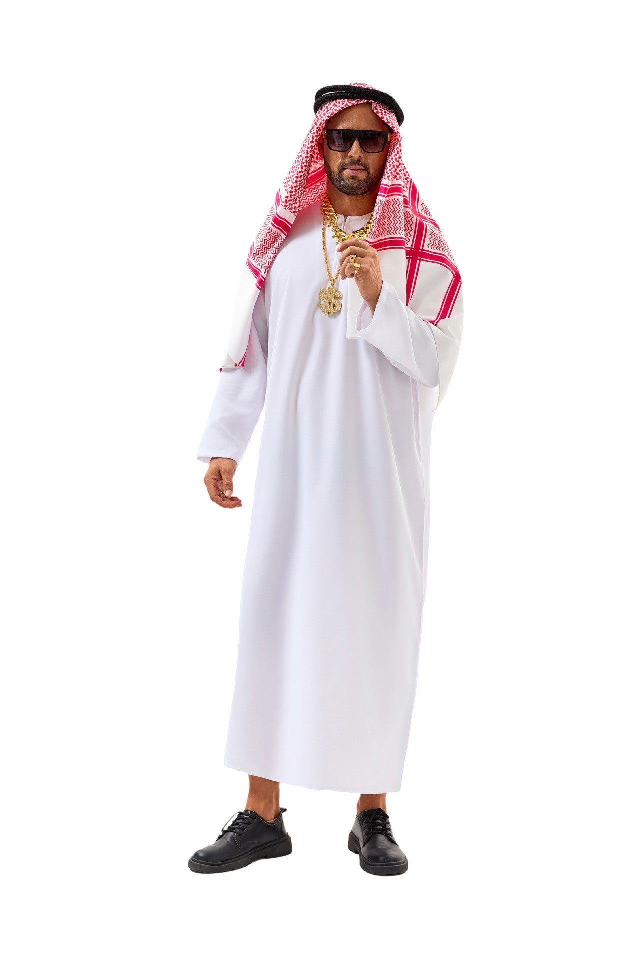 New Arab Emirate Costume Shepherd Rich Arab Prince Adult Role Playing Fantasia Halloween Carnival Costume Hot Selling