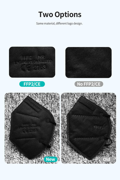 FFP2 Face Masks Masques CE KN95 Face Mask Filter 5Layers Adult KN95 Mascarillas Quirurgicas Homologadas Reusable FFP2 Face Mask