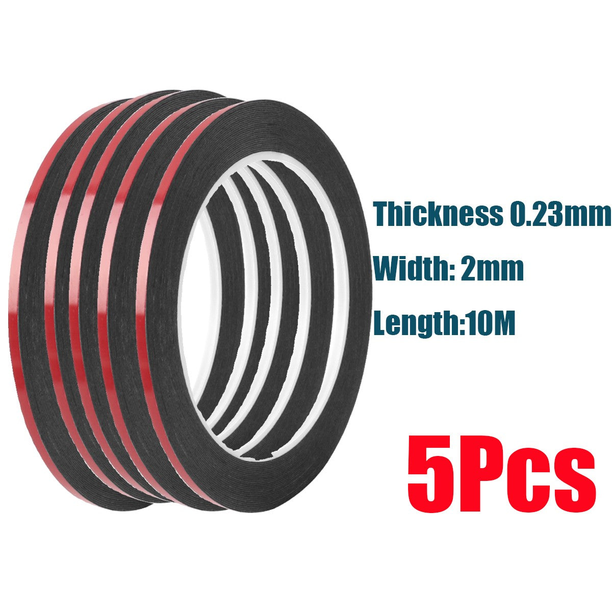 Fita Espuma de Dupla Face Fina 0,23mm para Celular Adesivo para Tela Curva Reparo de Moldura LCD Tampa Traseira para Samsung Xiaomi