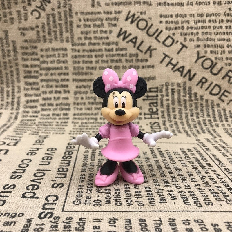 Disney Mickey Minnie Donald Duck Daisy Pluto Clarabelle Cow Cuckoo-Loca Action Figure Toys Anime Figure Doll Gifts For Children