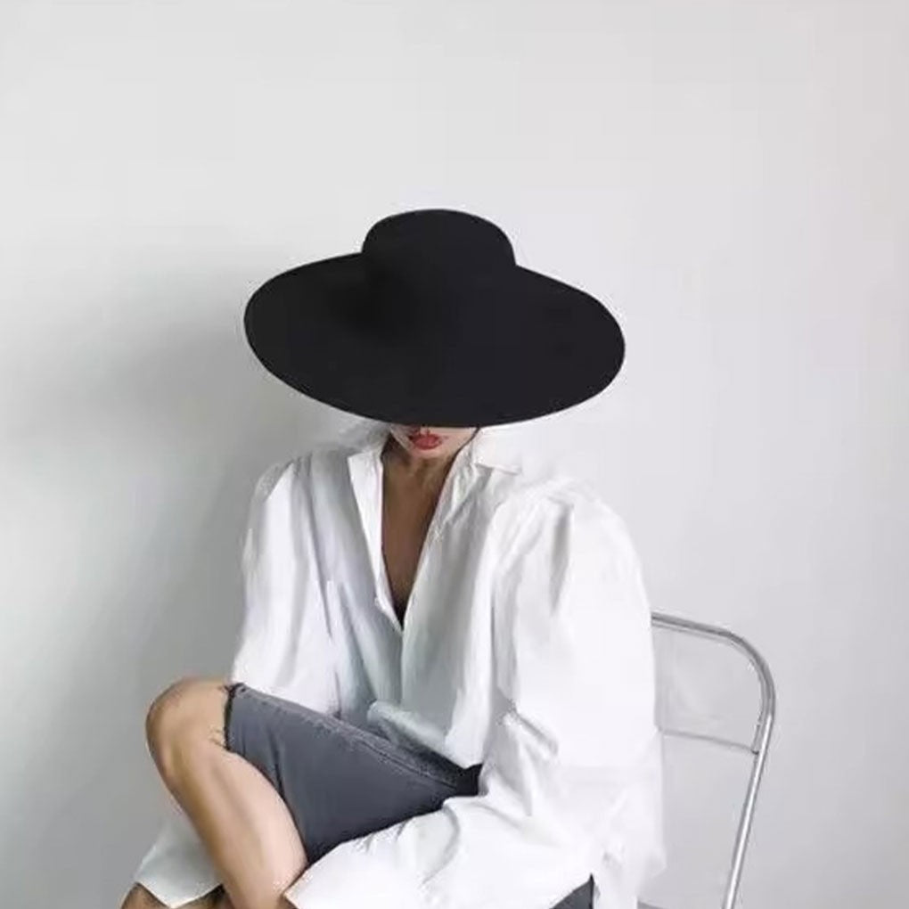 French Bow Tie Fedora Hat Winter Autumn Imitation Woolen Ladies Fedoras Top Wedding Jazz Hats Flat Top Felt Hat Bowler Hats