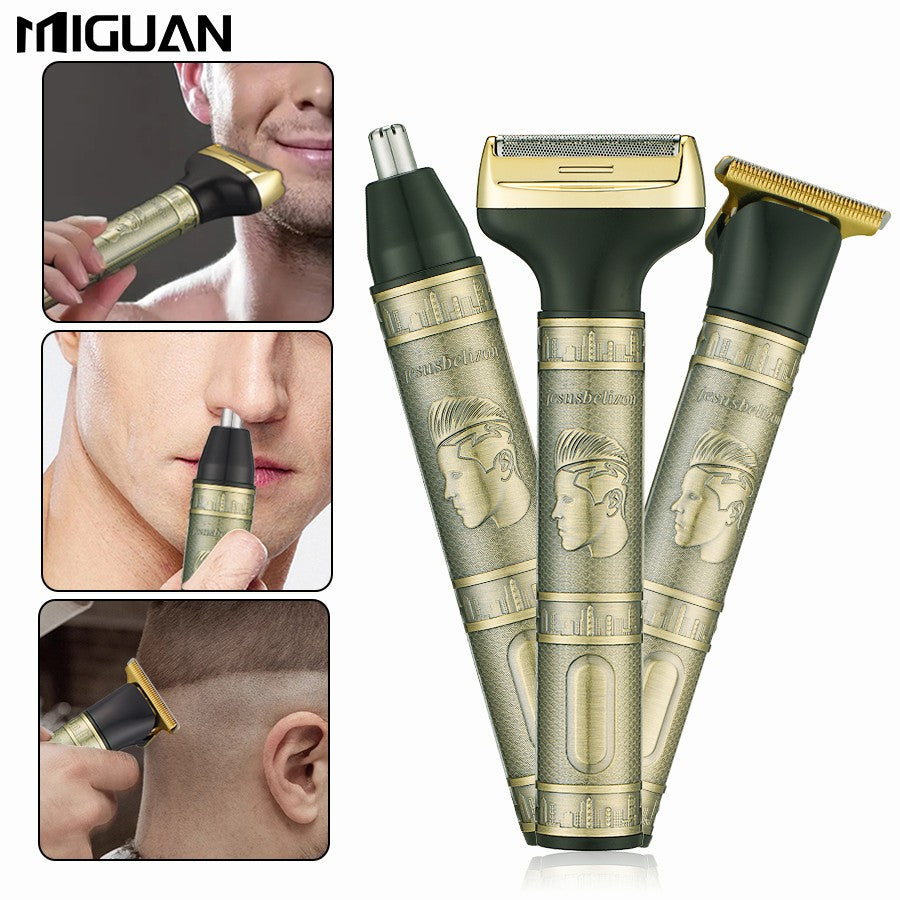 3-in-1 Professional Hair Grooming Kit For Men: Trim, Shave, And Style With A Cordless Electric Razor