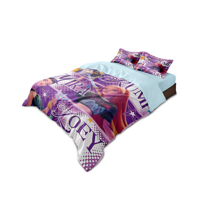 3pc Cartoon K-Pop Demon Hunters Girl Group Print Coreless Duvet Cover Set Multi Size Bedroom Dormitory Soft and Machine Washable