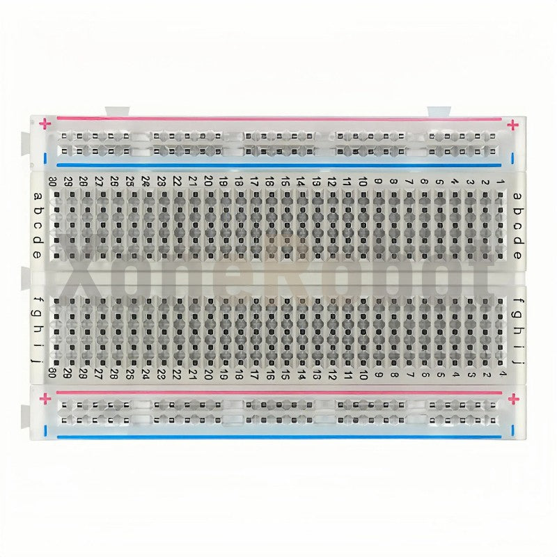 NEW MB102 Breadboard 400/830 Point Solderless PCB Bread Board White/Transparent Test Develop DIY For Arduino