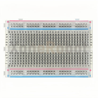 NEW MB102 Breadboard 400/830 Point Solderless PCB Bread Board White/Transparent Test Develop DIY For Arduino