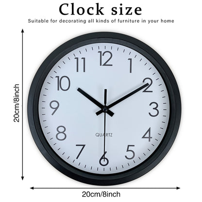 Modern simple wall clock, study, bedroom, living room, bathroom silent non-ticking wall clock, home wall decoration clock