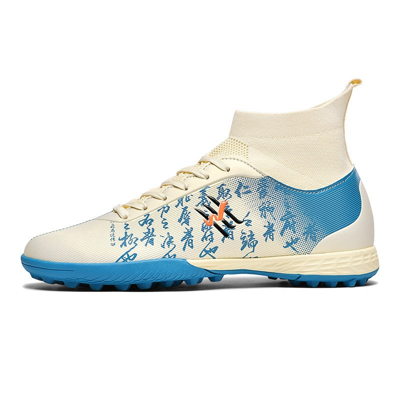 New Soccer Boots Men Football Shoes Cleats Professional Soccer Shoe High-Tops Non-Slip Spikes for Big Boys Wide Training Sneaker