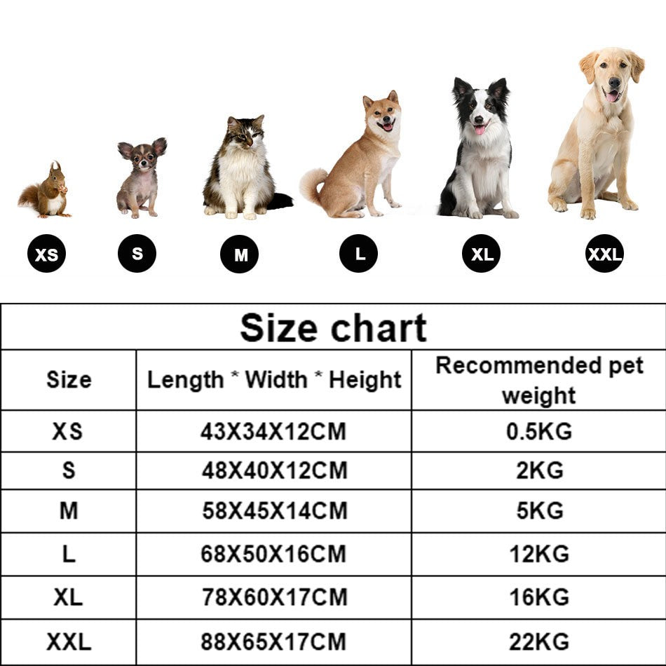 Cama para Cães e Gatos, Quadrada, Pelúcia, Canil, Sofá-Cama para Cães de Porte Médio e Pequeno, Almofada Calmante para Pets, Casa, Artigos para Animais de Estimação, Inverno