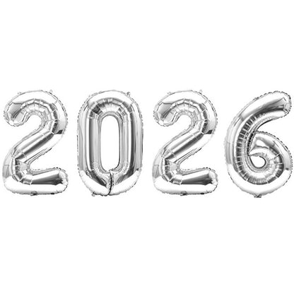16 Inch 2027 Happy New Year Foil Balloons Christmas New Year Party Decoration Festival Party Supplies Photo Props Home Decor