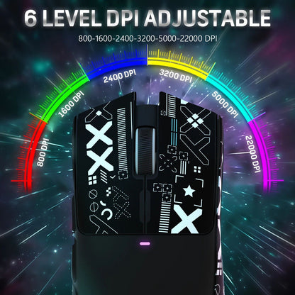 X11 ATTACK SHARK X11 Wireless Gamer Mouse with Charging Dock PixArt PAW3311 Gaming Sensor 22000 DPI BT/2.4G Wireless Mouse