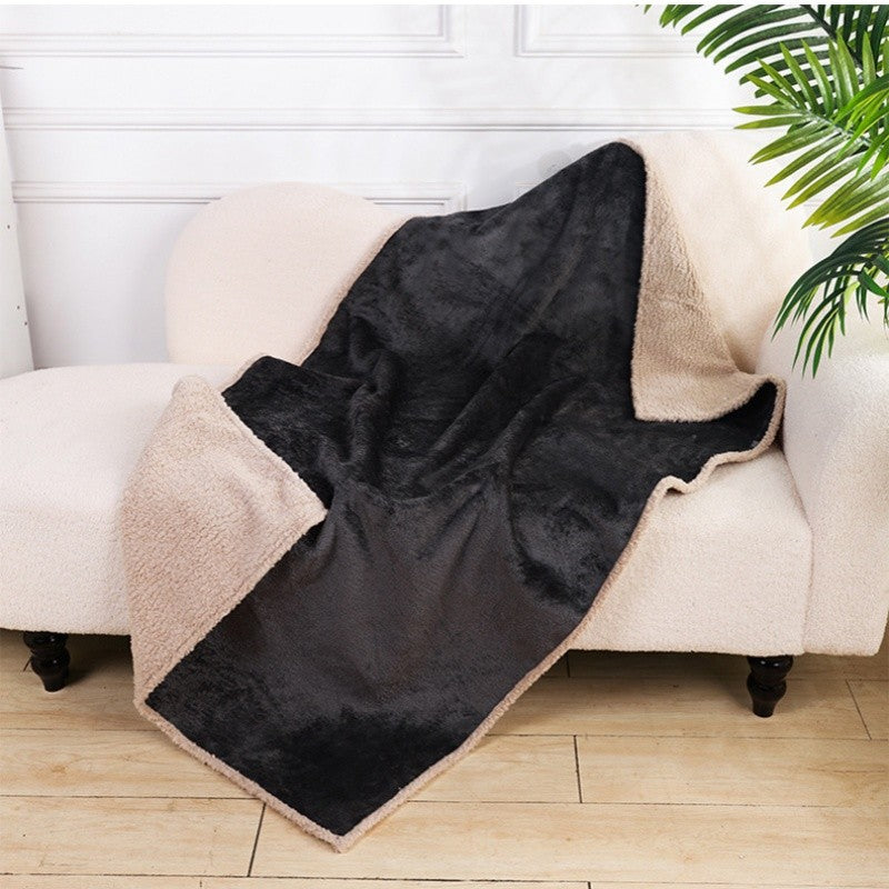 Manta para Dormir Pet Macia Confortável Quente Flannel Pele de Cordeiro Cobertor para Cães Engrossar Impermeável Tapete para Cães e Gatos Acessórios para Cães