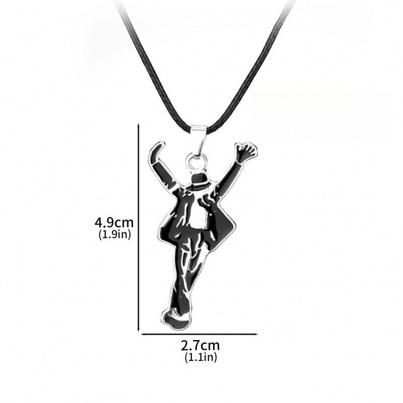 Artist Singer Michael Jackson BAD Necklace Rock Roll Everlasting Classic MJ Pendant Hot Charm Cosplay Jewelry Accessories Music