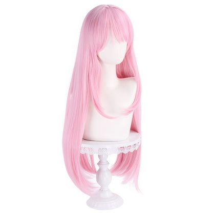Aoi Love Wigs Cosplay Anime 75cm Pink Long Halloween Party Cosplay Wigs Heat Resistant Synthetic Hair