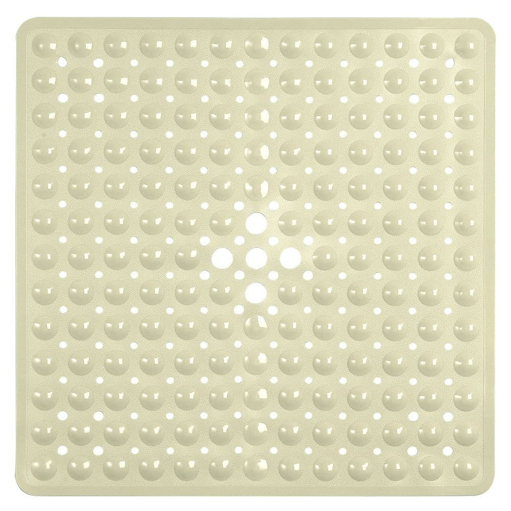 Tapete de chuveiro 53x53cm ventosa PVC antiderrapante tapete de banho quadrado para chão de chuveiro tapete de segurança antiderrapante para banheira carpete de banheiro