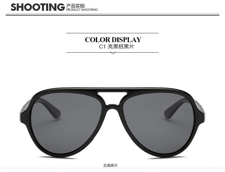 MIZHO 4125 Trendy Women Sunglasses Unisex Brand Designer Plastic Pilot Polarized UV Protector Sun Glasses Ladies