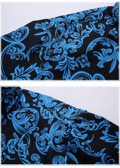 New Summer Men's Short-sleeved Printed Shirts, Turn-down Collar Single-breasted Hawaiian/vacation Shirt, Asian Sizes M-7XL.