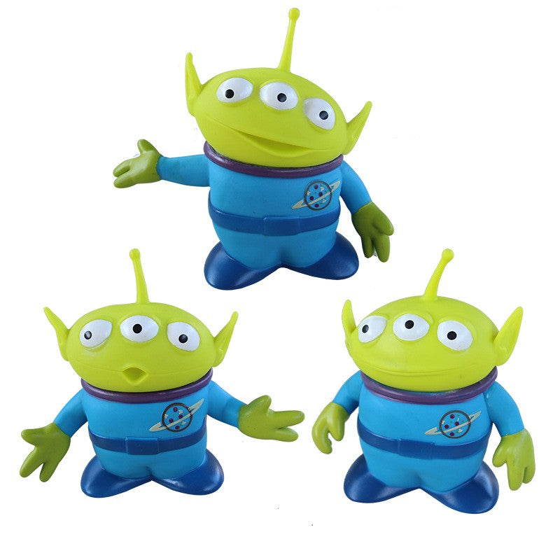 Boneco de Ação do Alien de Toy Story da Disney, Diferentes Expressões, Três Olhos, Modelo de Desenho Animado, Decoração de Boneca, Brinquedo de Anime para Crianças, Presente