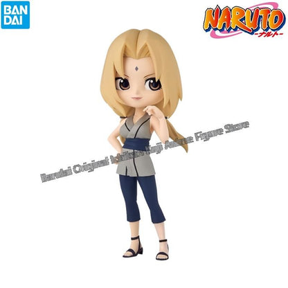 Em estoque Bandai Modelo Boneca Novo na caixa Naruto Qposket Jiraiya Tsunade Orochimaru Rock Lee Personagens de anime Garage Kit