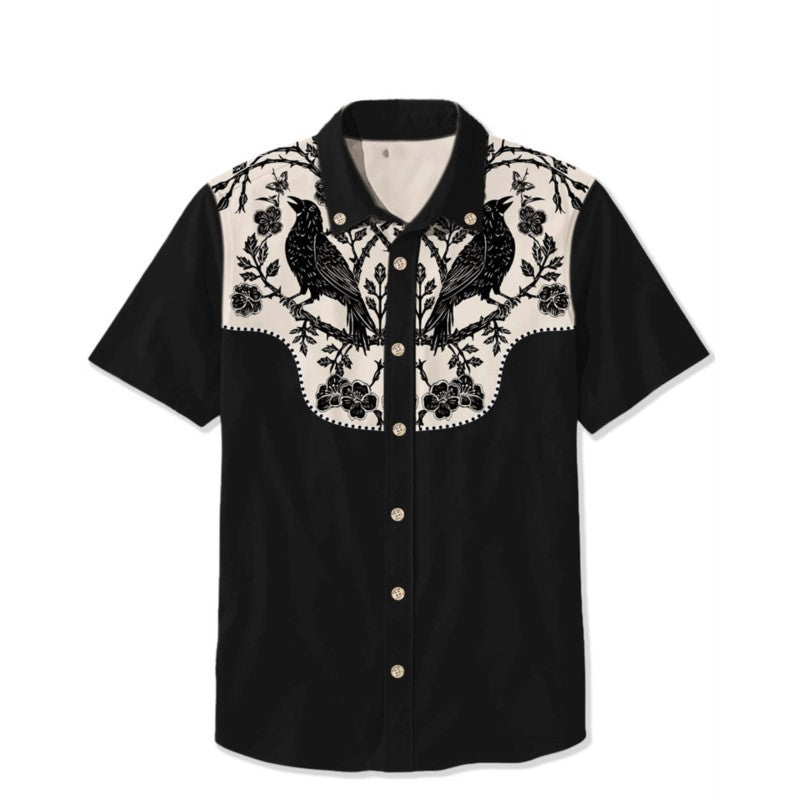 Men's Summer Comfortable Breathable Fashionable Casual Short Sleeved Hawaiian Shirt Men's High-quality Top Printed T-shirt