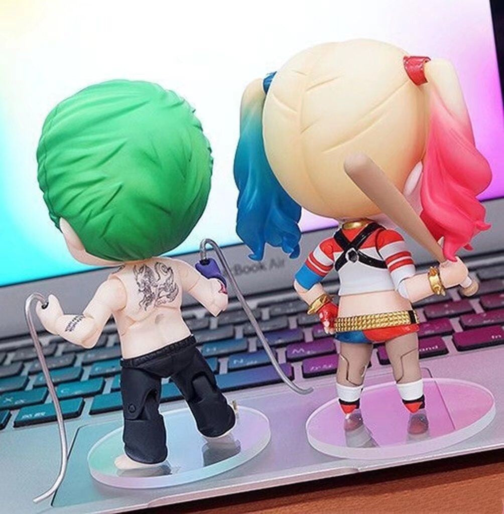 Anime Esquadrão Suicida Série #671 Coringa #672 Arlequina Figuras de Ação Modelo Boneca Articulada Enfeite de Mesa Presente de Natal