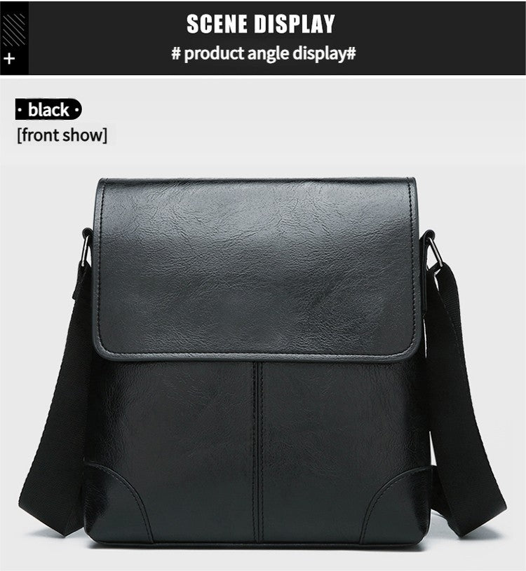 Men Shoulder Bags For IPAD Leather Business Handbag Men Messenger Bag Large Side Sling Bag Fashion Man Crossbody Bag