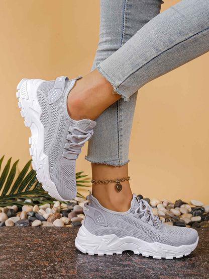 Ladies shoes women's sneakers shoes woman 2025 Solid color increases height and is versatile cheap shoes clearance free shipping