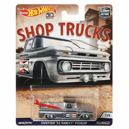 2018 Hot Wheels Premium Car Culture Shop Trucks Full Sets Chevy Volkswagen Pickup Subaru Ford 1/64 Die-Cast Model Vehicle Cars