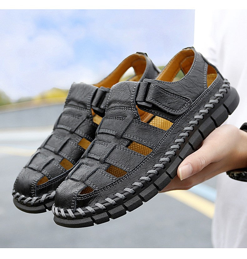 Handmade Men's Shoes Handmade Leather Men Shoes Casual Loafers Slip Onzipper Split Leather Shoes Men Flats Hot Sale Moccasins