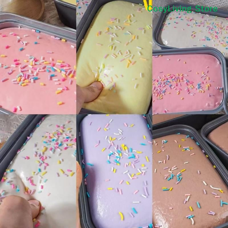 [CL]1Pc Box Cake Toy Slow Rising Squeeze Toy Butter Ice Cream Box Fidget Toy Anti Stress Release Hand Relax Gift[CL]