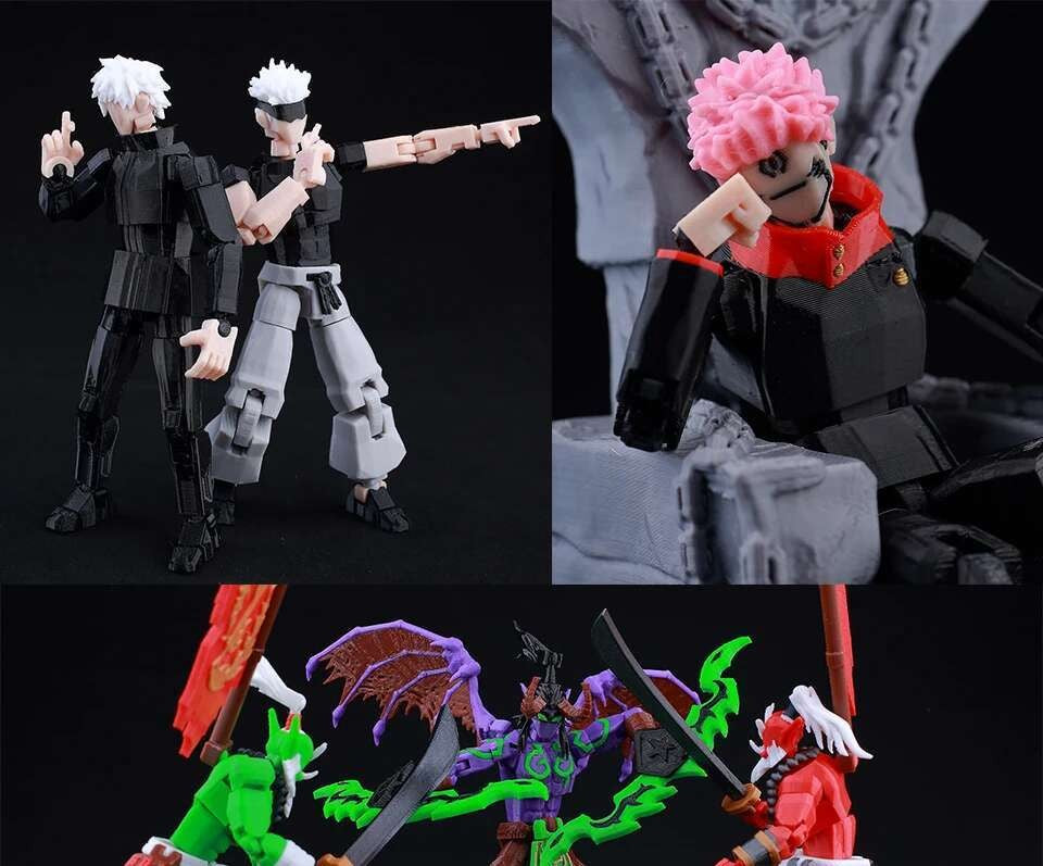 Boneco de Ação Multiarticulado 3D Impresso Dummy13 Homem-Aranha 9L3D Colecionável Marvel com Braços Articulados Boneco para Animação Stop Motion