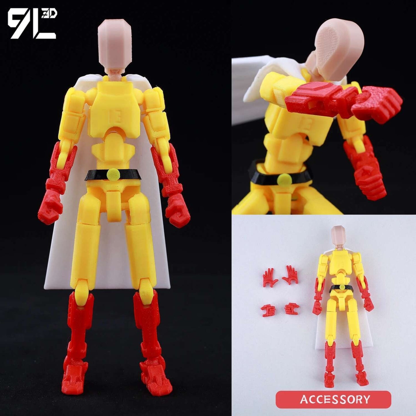 Boneco de Ação Multiarticulado 3D Impresso Dummy13 Homem-Aranha 9L3D Colecionável Marvel com Braços Articulados Boneco para Animação Stop Motion