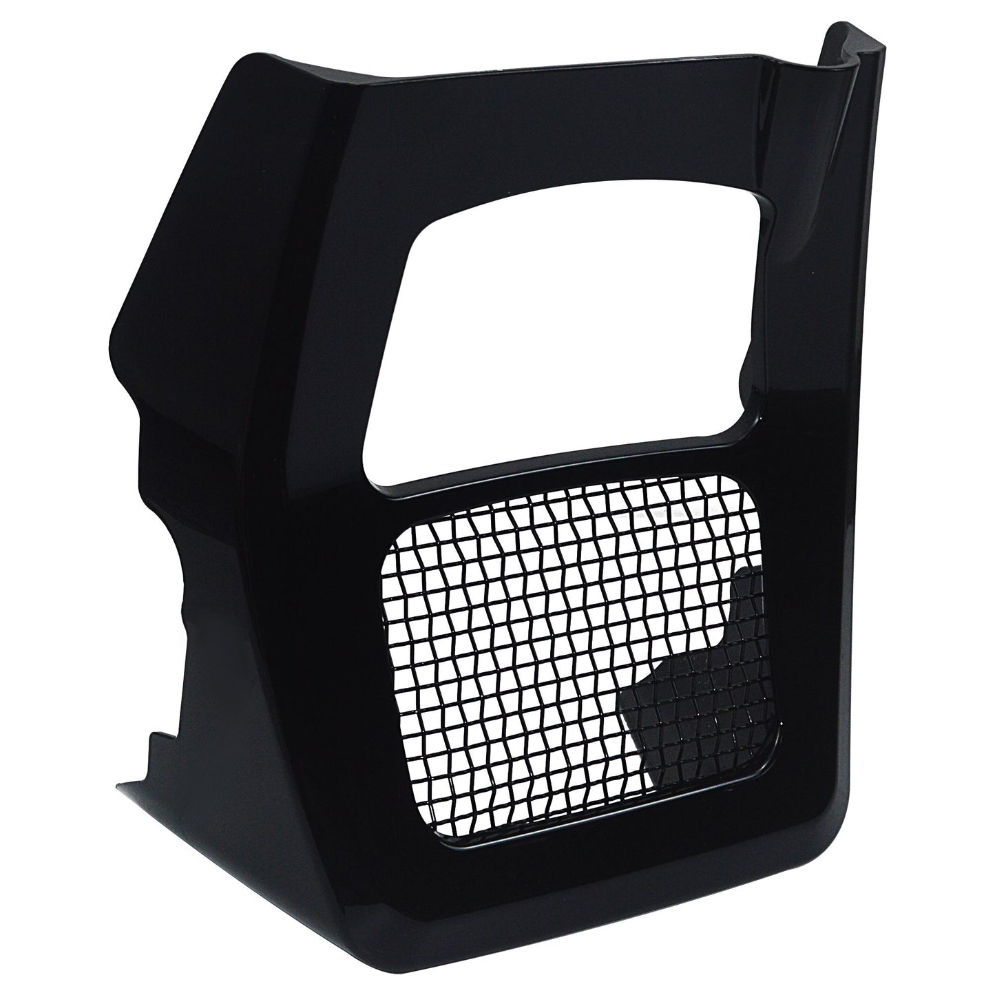 Carenagem de Moto Spoilers Dianteiros Capa de Radiador Queixo para Harley Road King Electra Street Glide FLHR FLTRX 17-2025 Preto Brilhante