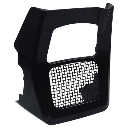 Carenagem de Moto Spoilers Dianteiros Capa de Radiador Queixo para Harley Road King Electra Street Glide FLHR FLTRX 17-2025 Preto Brilhante