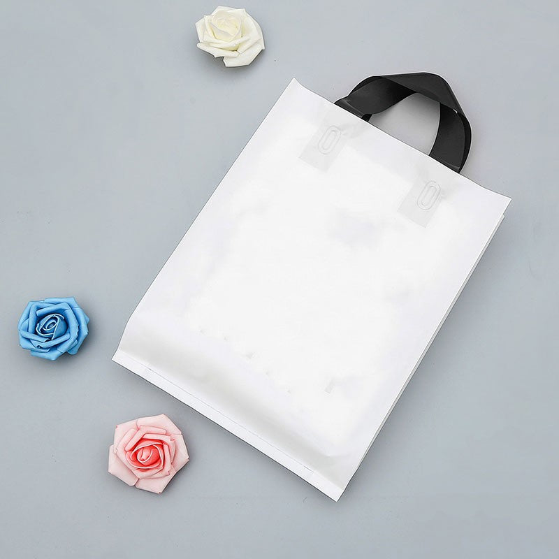 50 supermarket shopping bags clothing store plastic bags personalized advertising tote bags party gift bags custom printed logo