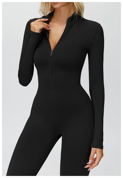 Women Long Sleeves Gym Suit Women Yoga Clothing Sportswear Sports Jumpsuit Female Workout Bodysuits Fitness One-Piece Suit