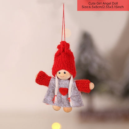New Year 2024 Christmas Angel Dolls Xmas Tree Pendant Ornaments Navidad 2022 Christmas Decoration for Home Natal Gifts Noel Deco