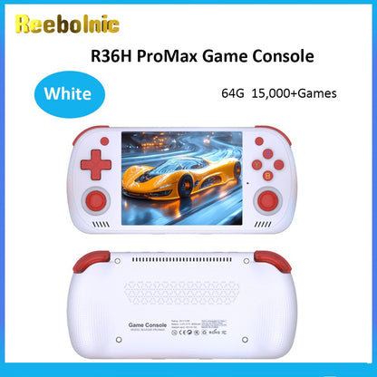 Reebolnic R36H ProMax Handheld Game Console 4.2Inch OCA Screen RK3326 Cortex A35 Arkos2.0 Retro Video Game Console Simulators