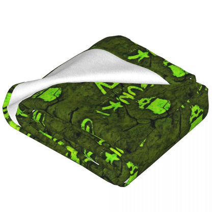 Gunki Fishing Blanket Soft Warm Flannel Throw Blanket Bedspread for Bed Living room Picnic Travel Home Sofa