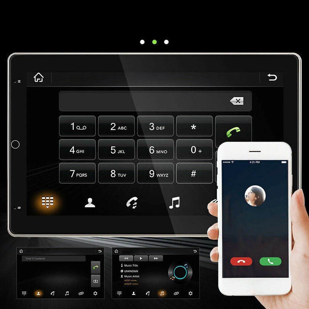 Rádio automotivo Double Din de 10,1 polegadas com GPS, WiFi, BT, rádio FM, CarPlay sem fio, Android Auto e Android 13
