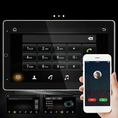 Rádio automotivo Double Din de 10,1 polegadas com GPS, WiFi, BT, rádio FM, CarPlay sem fio, Android Auto e Android 13