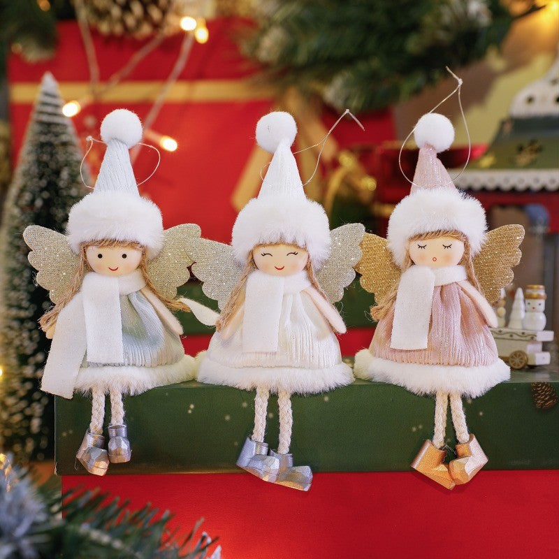 2024 New Year Gift Cute Christmas Angel Doll Xmas Tree Ornament Noel Deco Christmas Decoration for Home Natal Navidad 2023 Decor