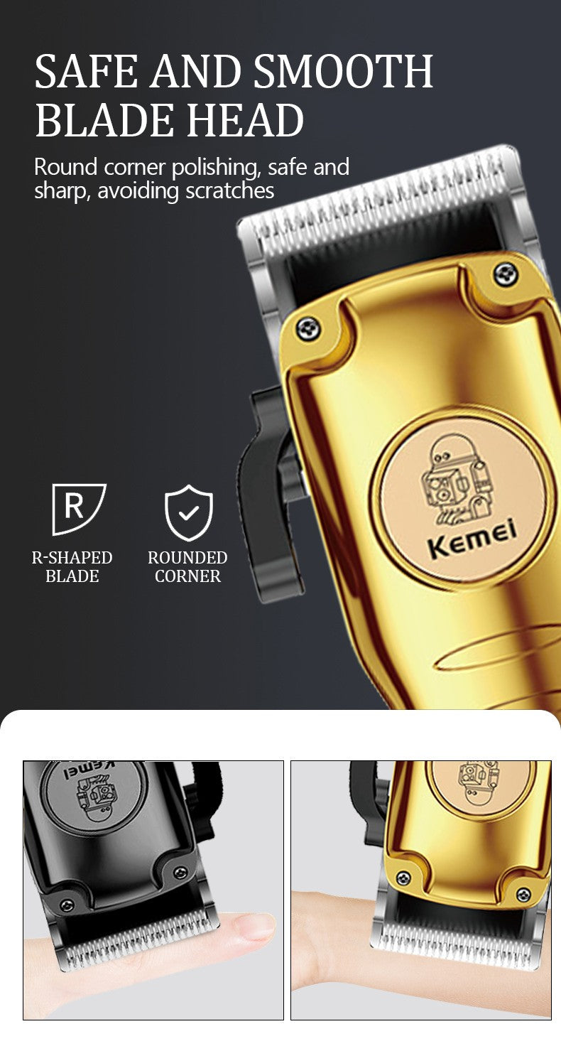 Kemei 510 Portable Travel Electric Hair Clipper Small Rechargeable Cordless Hair Cutting Machine Beard/Hair Trimmer Carving Too