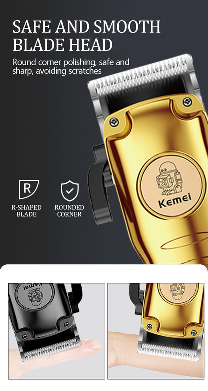 Kemei 510 Portable Travel Electric Hair Clipper Small Rechargeable Cordless Hair Cutting Machine Beard/Hair Trimmer Carving Too