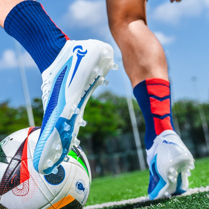 High Quality Mens Soccer Shoes TF/FG Training Football Sneakers Ultralight Non-Slip Turf Soccer Cleats Chuteira Campo 35-45